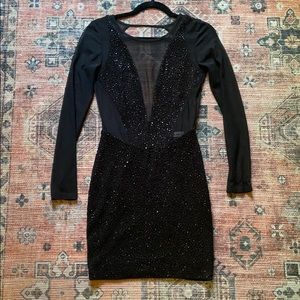 Black Sequin Dress